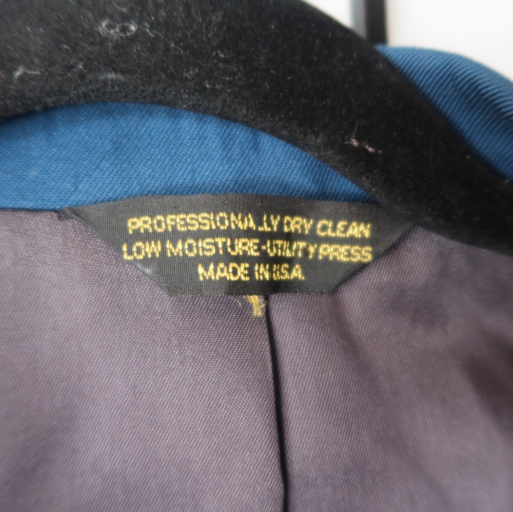 Zeidler Electric Blue Suit Jacket Size 44 Long - Picture 2 of 10